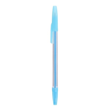 A set of ballpoint pens, 10 colors, a transparent body, with colored caps-2