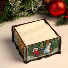 Napkin station Square Troika, 14x14x7.3 cm