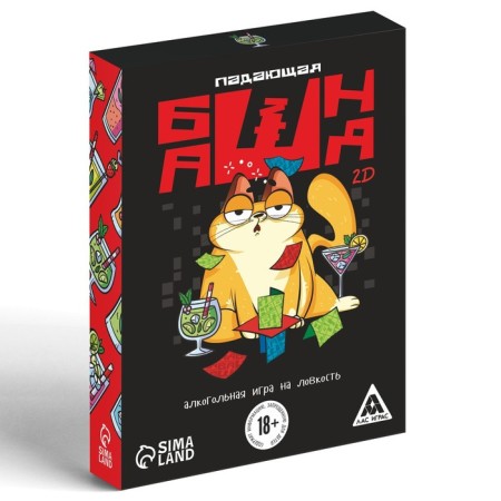 Board game "Falling Tower 2D", with a fantam-2