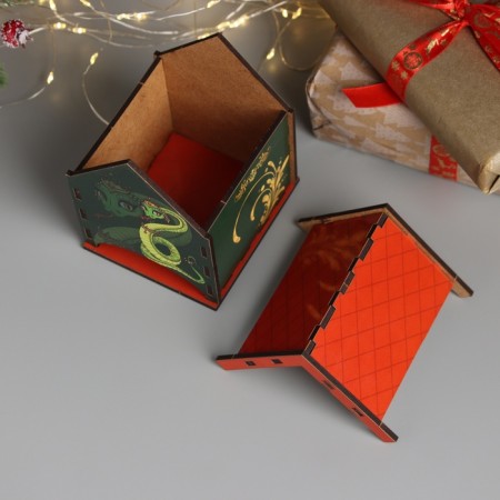 New Year's tea house "Snake.s NG" 10.5x9.5x12 cm-4