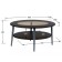 Journal table "El", with glass SZH-01, 900 × 600 × 480 mm, color of wenge