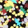 Sequins for decor, "New Year", golden/red/silver color