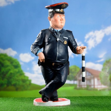 Garden Figure "Traffic Party on the sign" 85x46cm