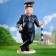 Garden Figure "Traffic Party on the sign" 85x46cm