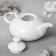 Teapot porcelain blanket Wilmax "Grace", 1.15 liters, white color
