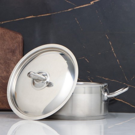 Pan, 2 l, d = 19 cm, h = 8 cm, metal cover, triple bottom, induction-1
