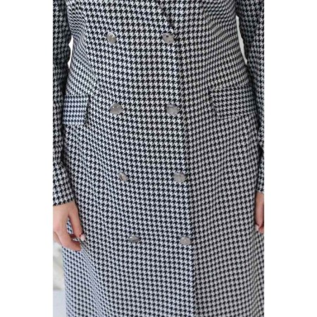Women's dress, size 52, gray color-3