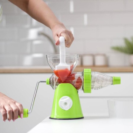 Mechanical fresh juicer, green color-7