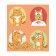 Set of napkins for setting the table "Cat Style", rectangular, size 32x46 cm, 4 pcs