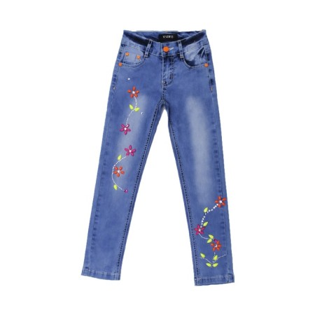 Denim costume for girls, height 116 cm, blue color-5