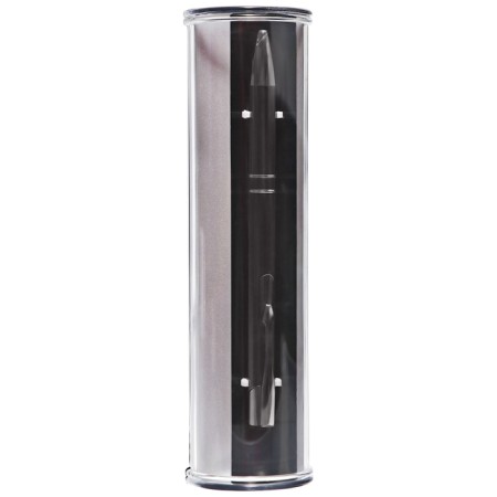 Gift, ballpoint, automatic "style" in a plastic case, New, gray-6