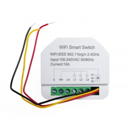 Mini Relay Powerswitch-M3 mini, 3 channels, 10 A, 220 V, 2.2 kW, white color-1