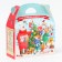 New Year. Gift box New Year's Baul "Forest holiday" with a game and animation 22 x 9 x 22 cm.