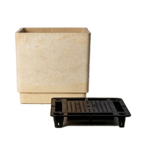 Kashpo for flowers and plants, sand 30x30x30cm, 23l-1
