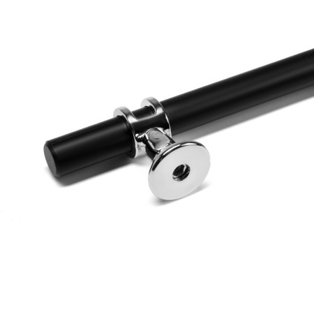 Cappio bracket handle, m/o 96 mm, d = 12 mm, plastic, chrome color/black-5