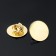 Basket for brooch/icon (set 5 pcs.), Site 2 cm, color gold