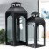 Climber Metal "Lantern Dome" Black set 2 pcs 14.5x14.5x35 cm 47x18x19 cm