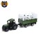 The radio -controlled “farmer” tractor, with a trailer and animal, works from batteries, mix