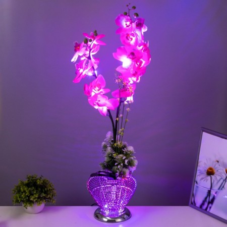 Night -sided "Orchid" 18XLED 4000K pink 20x20x60cm Risalux-1