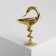 Brooch "Snake in Heraldic" sign, 4.4 cm, color black gold