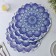 A set of serving napkins on the table "Silia", d = 38 cm, 4 pcs, the color is blue