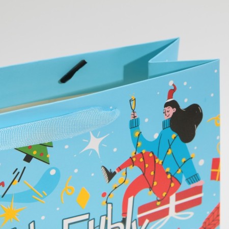 Laminated vertical “Winter skating rink”, m 26 x 30 x 9 cm, New Year-5