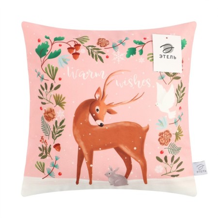 Case on the pillow of Ethel "Warm Wishes", 40*40 cm, 100 p/e, velor-4