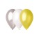Latex ball 9 ", metallic, set 100 pcs., Mix color