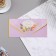 Envenue for money "On the wedding day!" cutting, part inside, lilac background, 9.3x19 cm