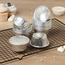 A set of baking shapes made of foil of the share, 8 × 3.5 cm, 50 pcs