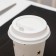 Disposable cover for a glass white with a nose, d = 8 cm