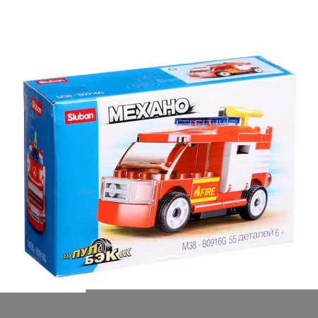 Designer inertial mechano "Fire", 55 parts-3