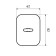 Decorative lining Bulat VAT 04.08 Fort, for a levald mechanism, matte nickel