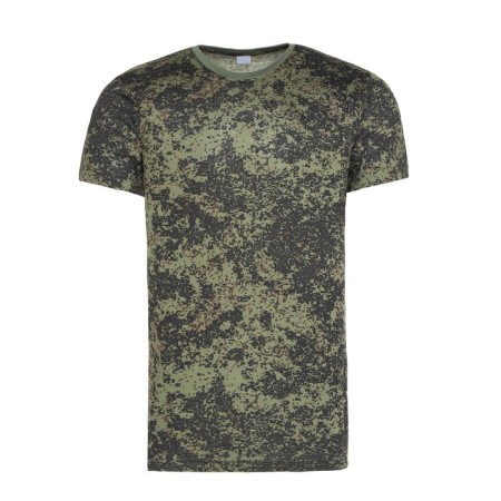 T -shirt male, green color/pixel, size 54-4