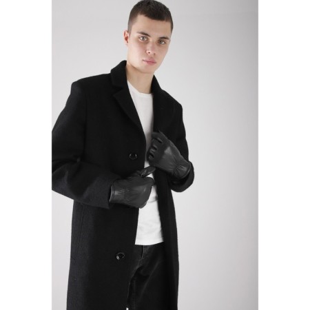 Male gloves, size 13, with insulation, black color-1