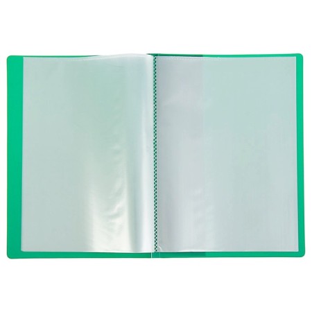 Folder with 20 liners A5, 500 μm, Calligrata, 9 mm, pocket on the spine, green-2