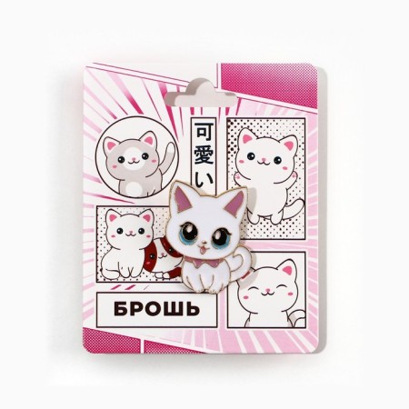 Brooch "Cat", 2.7 x 3.8 cm-2