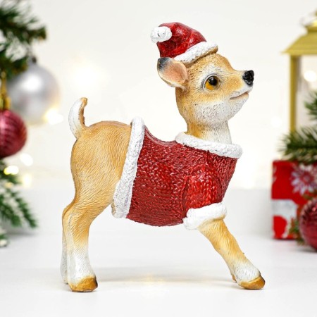 Figure "New Year's Deer in a hat" 15cm