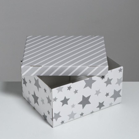 Gift folding box, packaging, “starry joys”, 31.2 x 25.6 x 16.1 cm-2