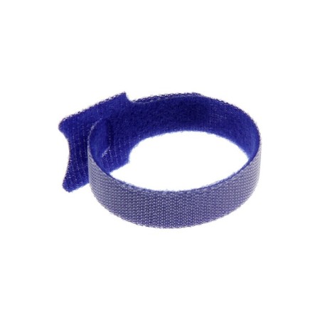 Velcro screed for wires 150x10x1.5 mm tundra, blue color, 10 pcs.-4