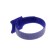 Velcro screed for wires 150x10x1.5 mm tundra, blue color, 10 pcs.