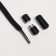 Shoes for shoes, steam, flat, with a latch, elastic, 6 mm, 100 cm, black color