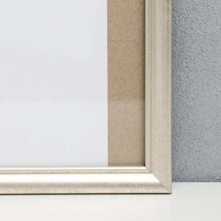 Photo frame plastic 35x35 cm, aged silver (plastic screen)-1