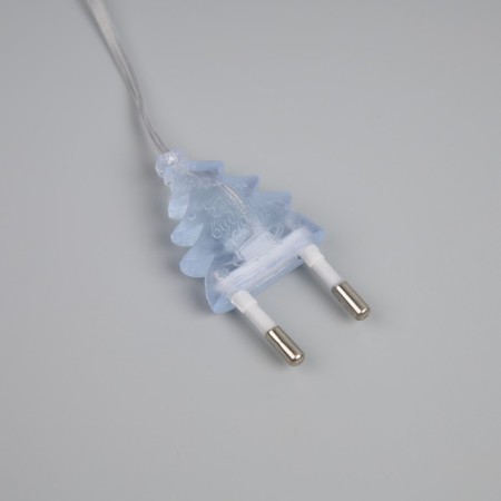 Extension cord for indoor garlands with a circuit breaker, 5 m, transparent thread, UMS-Vilka-8