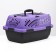 Carriage for animals with a metal door, 49 x 32 x 27, purple