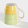 Ceramic shares mug "Sunflower", 360 ml, green color