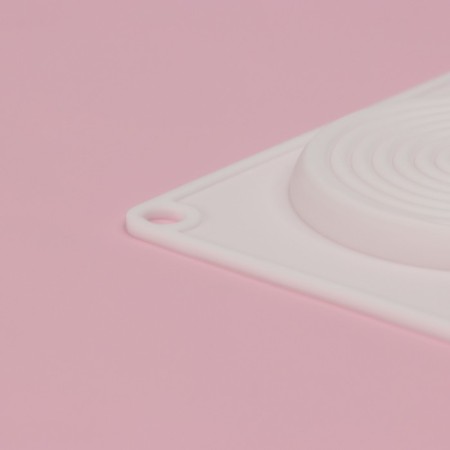 Form for mousse desserts and baking are “hypnosis”, silicone, 30 × 17.5 × 0.5 cm, 6 cells (D = 7.7 cm), white color-4
