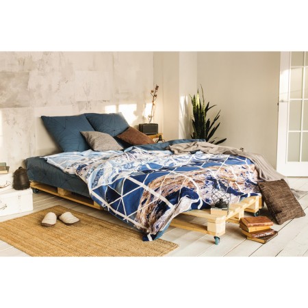 Bed linen "Ethel" euro mountain peaks 200*217 cm, 240*220 cm, 70*70 cm -2 pcs-9