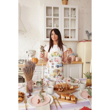 Apron Ethel Food Market 70x60 cm, 100% cotton, sarzha 190 g/m2-3