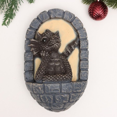 Suspended decor "Dragon in the window" 13x7x20cm